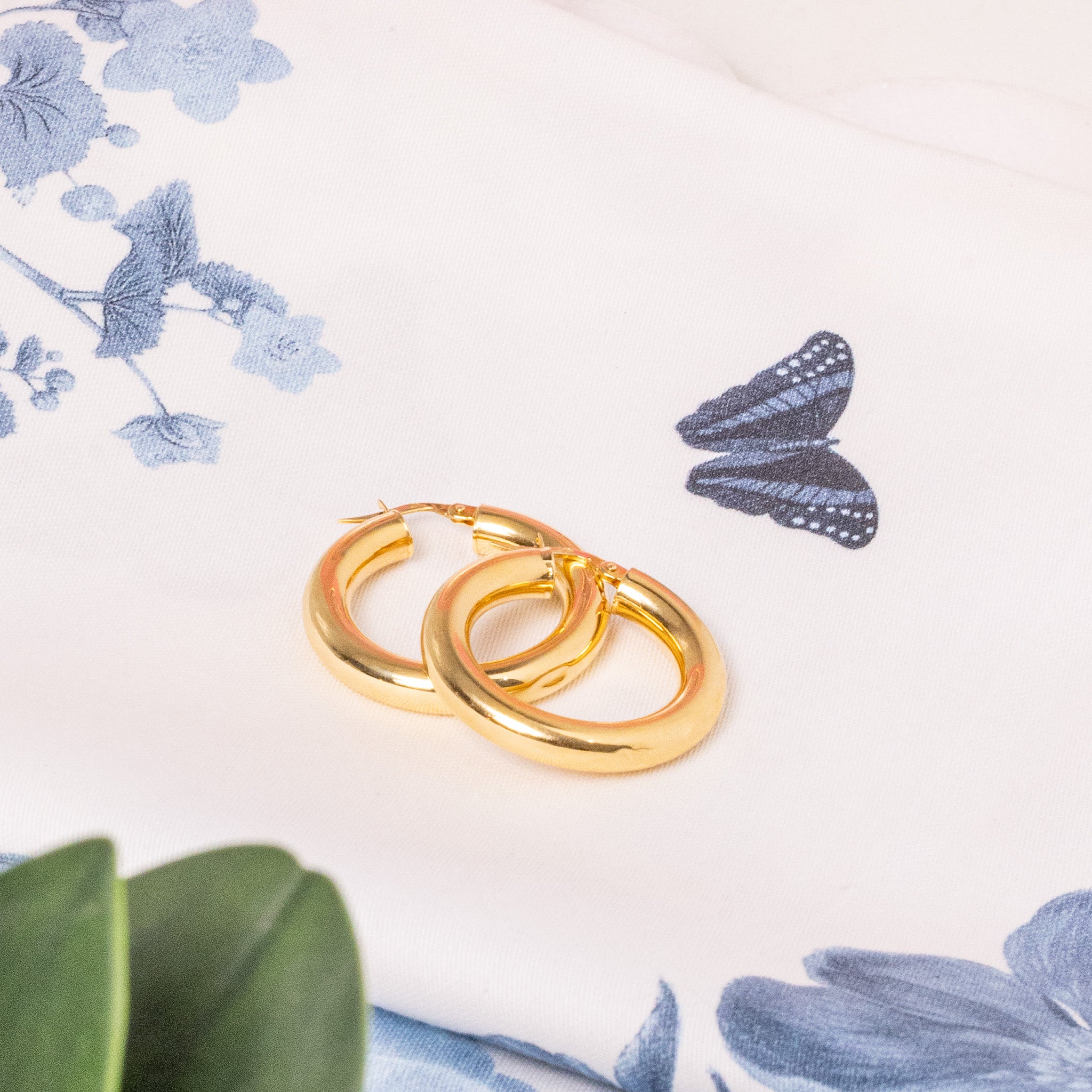 14k Gold Hoops